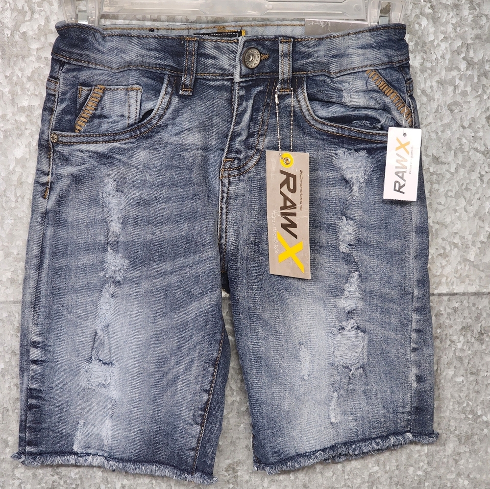Raw X Slim Style Jean Shorts Boys 6 SlimNEW WITH TAGS